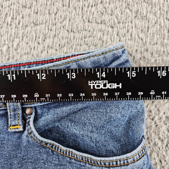 Wrangler Jeans Womens 30x28 Blue Denim Straight Leg High Rise Western Cowboy USA - Picture 5 of 14